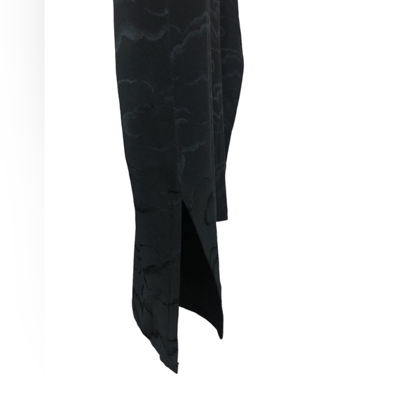 SHIRT - Women's H Look Black Silk Blouse With Subtle Cloud Pattern. Size Large. - Picture 8 of 13